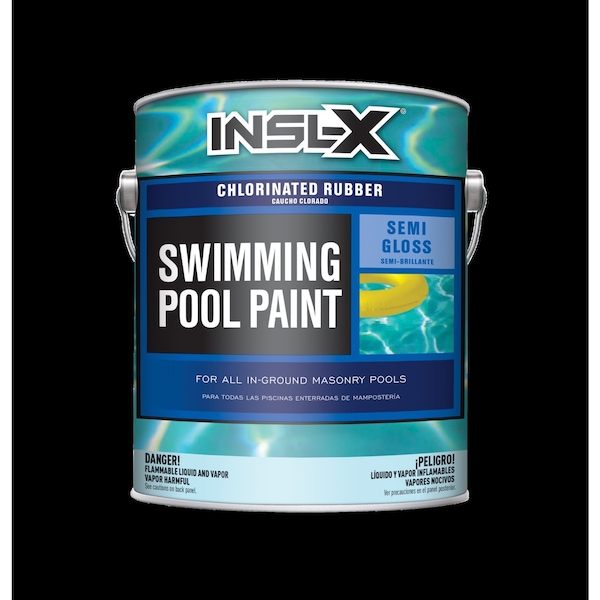 InslX By Benjamin Moore Pool Paint, Semigloss, RubberBased Base